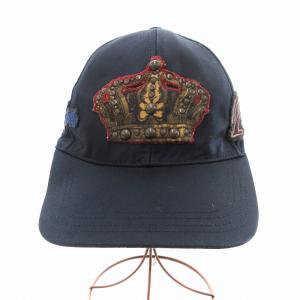 DOLCE&GABBANA for JAPAN キャップ 帽子 クラウンワッペン ネイビー /UO