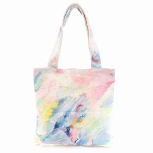 × 大岡弘晃 Sanctuaryishere 美品 トートバッグ アートプリント キャンバス マルチカラー