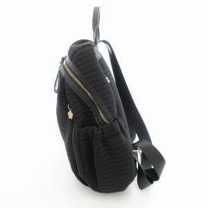 MARY QUANT サイドギャザーデイジー リュックサック デイパック ブラック /UO