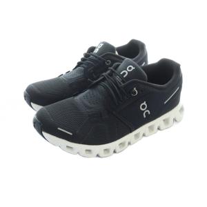 ON クラウド 5 Cloud 5 ランニングシューズ スニーカー 靴 ロゴ US6.5 23.5cm 黒 ブラック