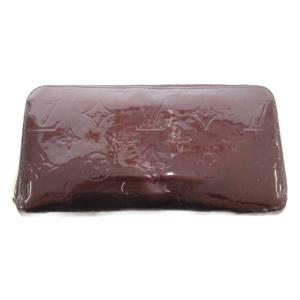LOUIS VUITTON モノグラム ヴェルニ ジッピーウォレット アマラント 長財布 ダークブラウン M93522 /AE