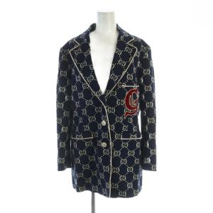 18AW テーラードジャケット GGジャカード 44 ネイビー