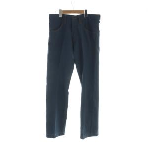 21AW P-5 Brat Pack Episode8 テーパードパンツ ジップフライ ロゴ 31 紺