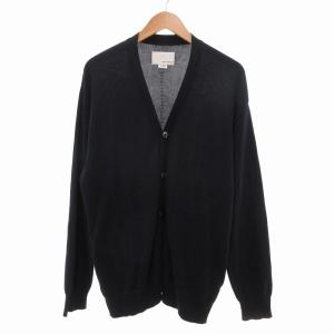 カーディガン 薄手 Vネック M ネイビー SUJS113 /UO