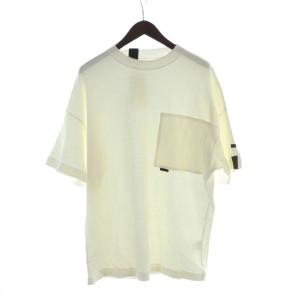 エヌハリウッド 21AW Tシャツ タグ付き カットソー ロゴ 半袖 ワッフル 36 S 白 ホワイト