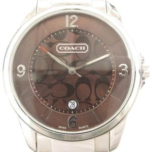 腕時計 アナログウォッチ クォーツ シグネチャー シルバーカラー 文字盤ブラウン 0293.1 /AE