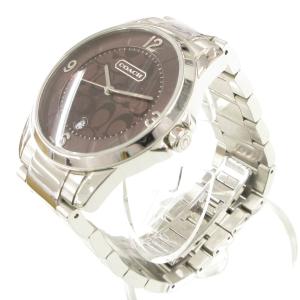 COACH 腕時計 アナログウォッチ クォーツ シグネチャー シルバーカラー 文字盤ブラウン 0293.1 /AE