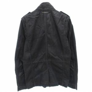 DIESEL EDUN デニム フィールドジャケット ジップアップ L 黒 ブラック /AE