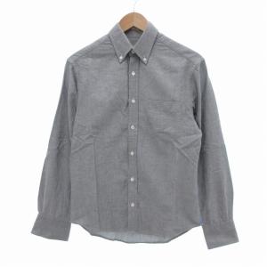 オックスフォードシャツ ボタンダウン BD 長袖 S グレー /UO