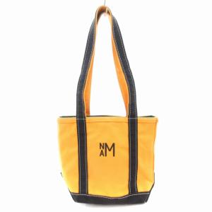 USA製 ビーントート バッグ 刺繍 キャンバス オレンジ /AE