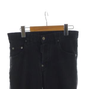 DSQUARED2 21年 SKATER JEAN デニムパンツ スキニー ボタンフライ ロゴ 42 グレー 黒 ブラック