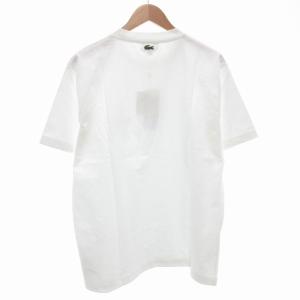 LACOSTE HAyU 小川学 タグ付き Tシャツ クルーネック ロゴ 半袖 L 白 ホワイト /AE