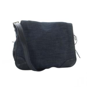 メッセンジャーバッグ デニム インディゴ ブラック