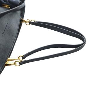 Chloe メイヤー ショルダーバッグ トート 2WAY ネイビー ブラック