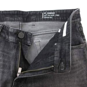 PT TORINO デニムパンツ ジーンズ スリムテーパード W32 黒 ブラック ダークグレー /AE