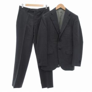 ロロピアーナ スーツ セットアップ ジャケット パンツ 44 46 チャコールグレー /UO