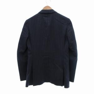 STRASBURGO エルメネジルドゼニア スーツ セットアップ ジャケット パンツ ストライプ 44 46 ネイビー /UO