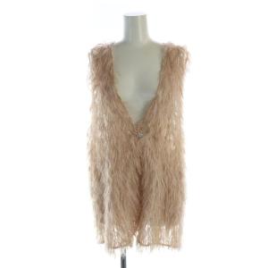 ベスト カットジャカード チュール スパンコール シルク混 1 ピンク 03608