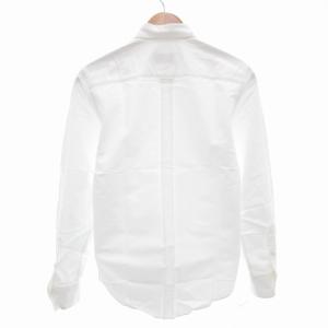 Maison Kitsuné 美品 ボタンダウンシャツ BD オックスフォード ワッペン 刺繍 長袖 37 XS 白 ホワイト /AE