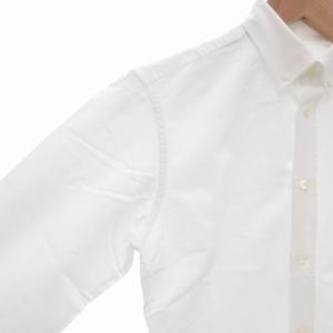 Maison Kitsuné 美品 ボタンダウンシャツ BD オックスフォード ワッペン 刺繍 長袖 37 XS 白 ホワイト /AE