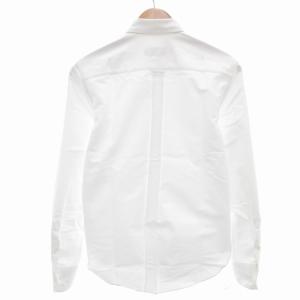 Maison Kitsuné 美品 ボタンダウンシャツ BD オックスフォード ワッペン 刺繍 長袖 37 XS 白 ホワイト /AE