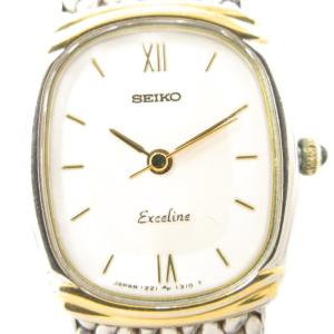 エクセリーヌ 腕時計 1221-5890 アナログウォッチ クォーツ シルバーカラー 文字盤ホワイト /AE