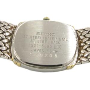 SEIKO エクセリーヌ 腕時計 1221-5890 アナログウォッチ クォーツ シルバーカラー 文字盤ホワイト /AE