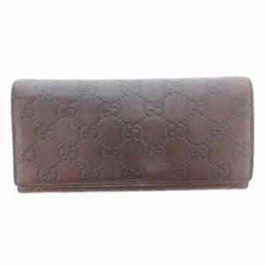 長財布 ウォレット 二つ折り シマレザー ダークブラウン /AE