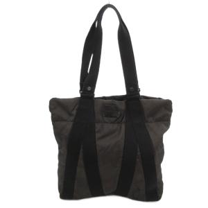 トートバッグ ハンドバッグ ナイロン ダークグレー ブラック /UO