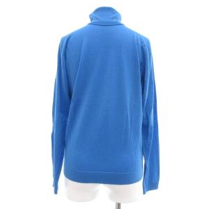 JOHN SMEDLEY ニット セーター エクストラファインメリノウール タートルネック 長袖 M 青 /UO