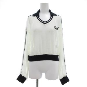 ESSENTIAL 25SS メッシュ スキッパー プルオーバー F 白 ホワイト /UO