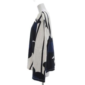 marimekko Lammet Valkea jersey top カットソー フラワープリント 長袖 XS 白系 マルチカラー