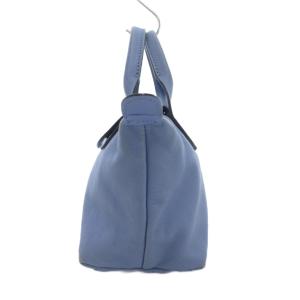 Longchamp ルプリアージュ キュイール ミニ ハンドバッグ ショルダー 2WAY レザー ブルー系 /UO