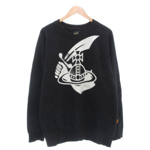 ヴィヴィアンウエストウッド スウェット トレーナー クルーネック オーブ 長袖 XL 黒 ブラック /AE