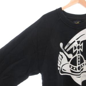 ANGLOMANIA ヴィヴィアンウエストウッド スウェット トレーナー クルーネック オーブ 長袖 XL 黒 ブラック /AE