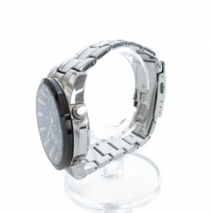 EDIFICE 腕時計 電波ソーラー クロノグラフ ステンレス シルバーカラー ブラック EQW-T630JDB-1AJF