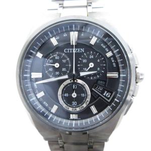 腕時計 エコドライブ アテッサ クロノグラフ チタン シルバーカラー H610-T018068 /UO