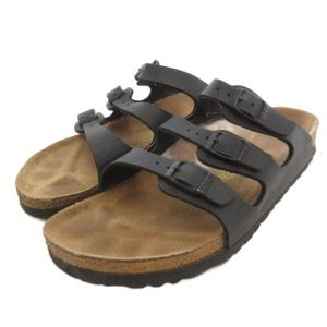 フロリダ サンダル 本革 レザー 24cm ブラック /UO