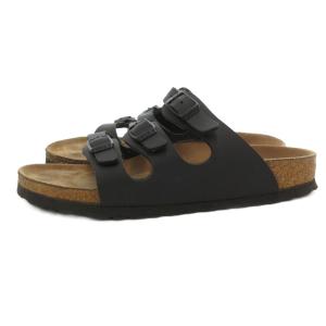 BIRKENSTOCK フロリダ サンダル 本革 レザー 24cm ブラック /UO