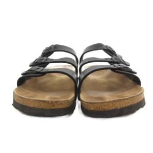 BIRKENSTOCK フロリダ サンダル 本革 レザー 24cm ブラック /UO