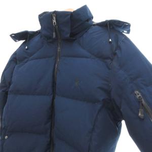 POLO RALPH LAUREN 国内正規 ダウンジャケット フード付き XS ネイビー /UO