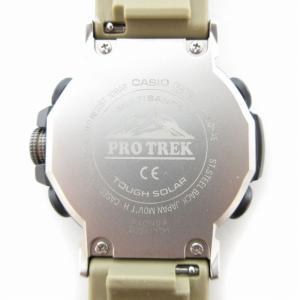 CASIO PRO TREK 腕時計 タフソーラー カラビナ付き ブラック PRW-60YAE-1AJR