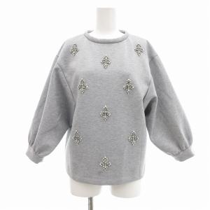 ビジュー スウェット プルオーバー グレー /UO