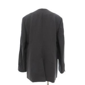 UNTITLED ノーカラージャケット ウール Vネック L グレー系 /UO