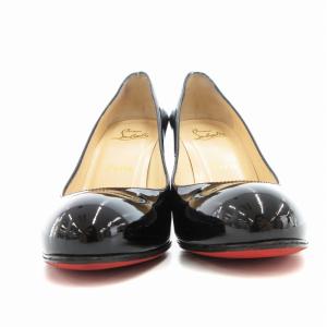 Christian Louboutin パンプス エナメル ピンヒール 35.5 黒 /UO
