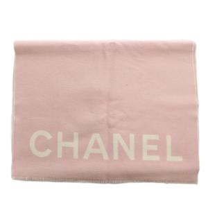 マフラー ストール 大判 カシミヤ ココマーク ピンク