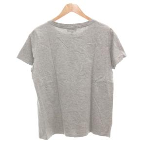 A.P.C. 美品 Tシャツ カットソー クルーネック ロゴ 半袖 L グレー /AE