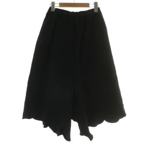 サルエルパンツ ワイド イージー XS 黒 ブラック /XZ AA