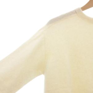 ATON ニット セーター クルーネック カシミヤ 長袖 2 S アイボリー /AE