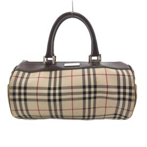 ミニボストン ドラム ノバチェック ベージュ